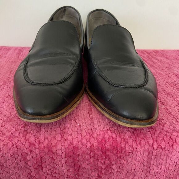 Everlane The Modern Loafer Pointed Toe Black Leather Size 8.5 - Picture 3 of 10